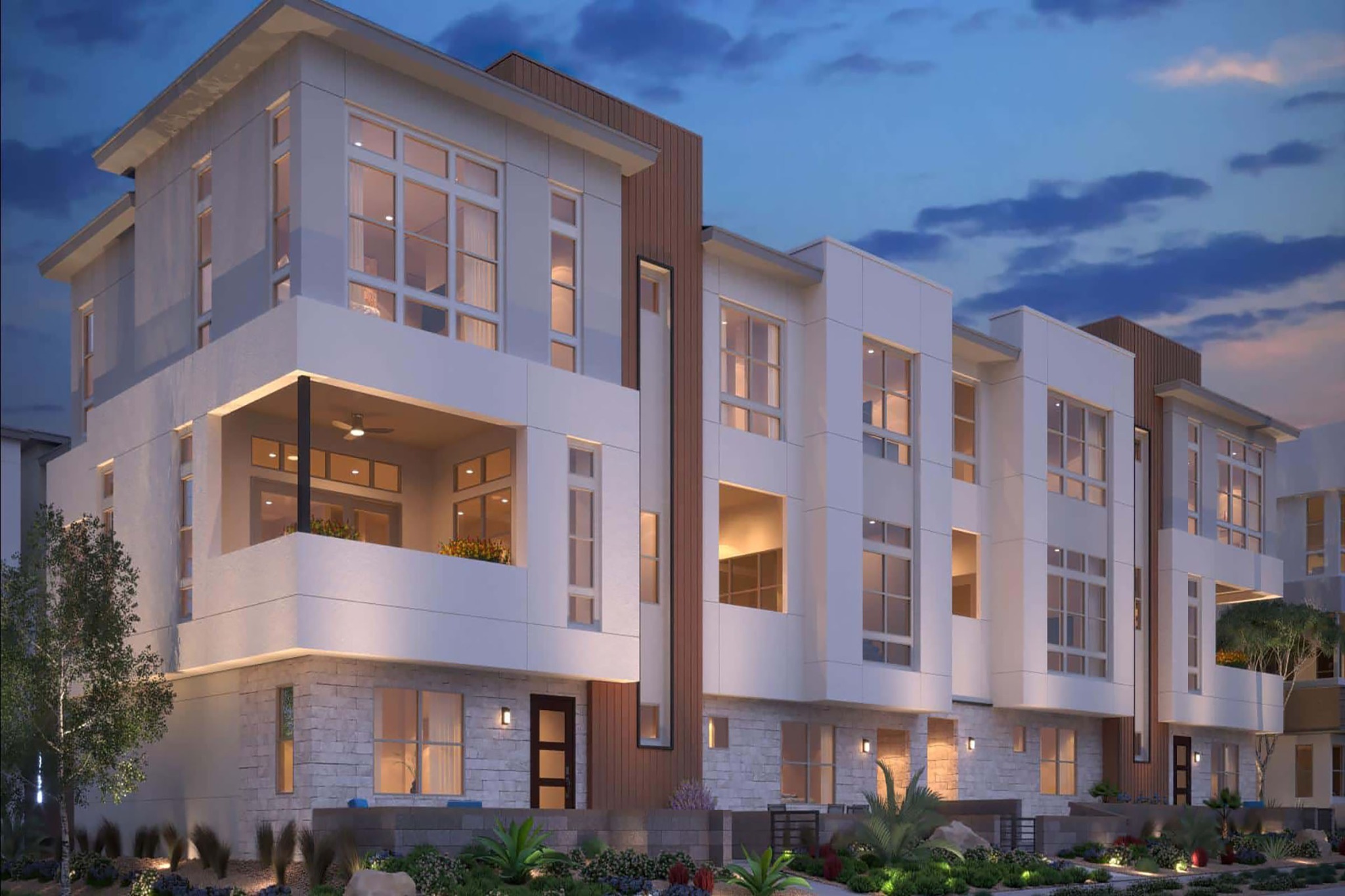 The Amiata Collection residences at twilight
